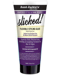 Aunt Jackie's Grapeseed Style & Shine Recipes "Slicked!" Flexible Styling Glue