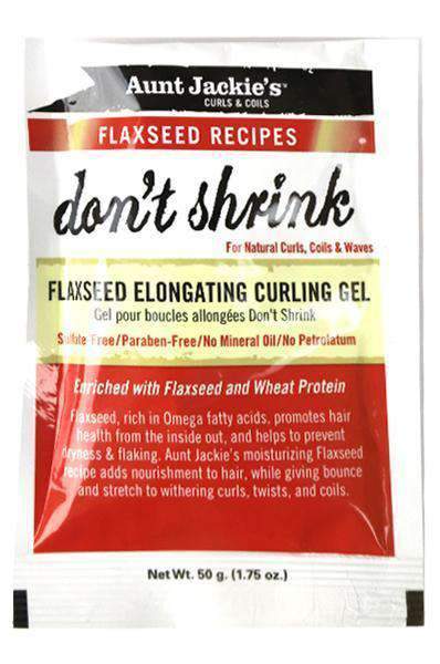 Aunt Jackie's "Don't Shrink" Flaxseed Elongating Curl Gel Packette