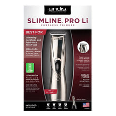 Andis Slimline Pro Li Cordless Trimmer - Chrome