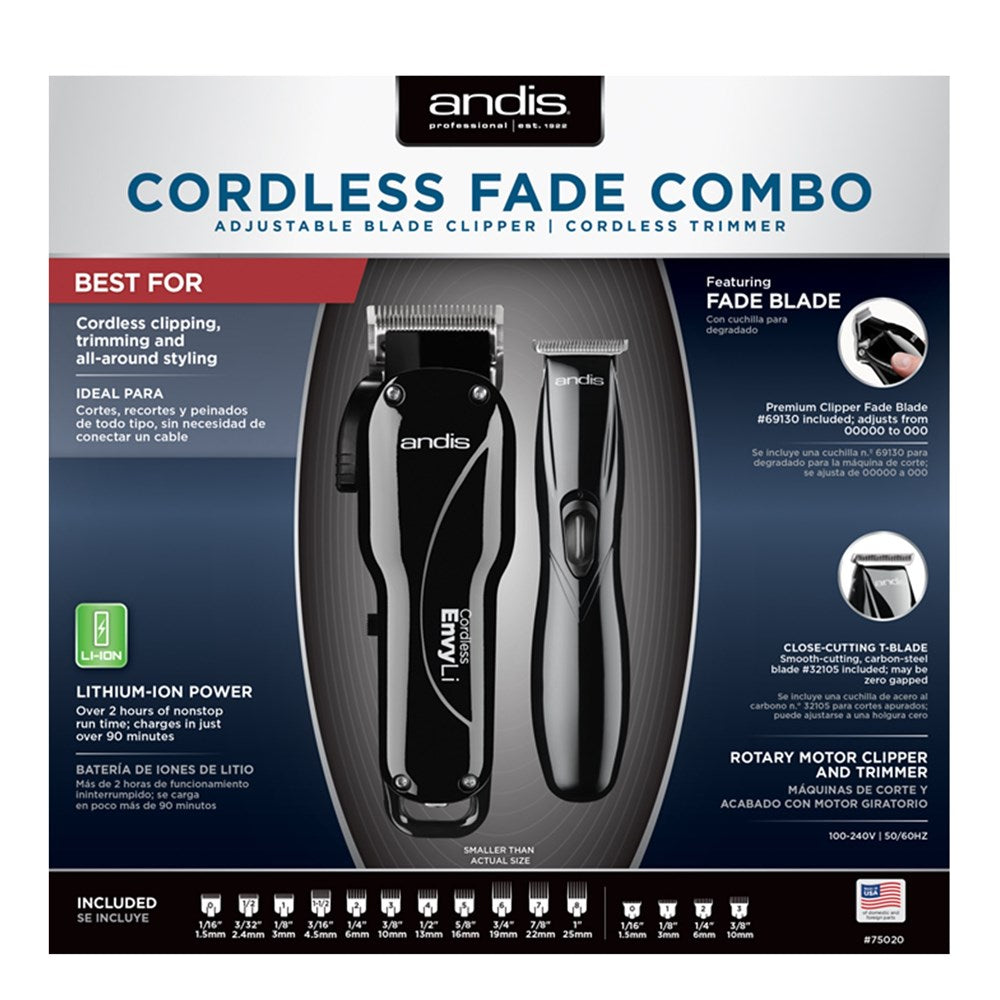Andis Cordless Envy Li Fade Combo