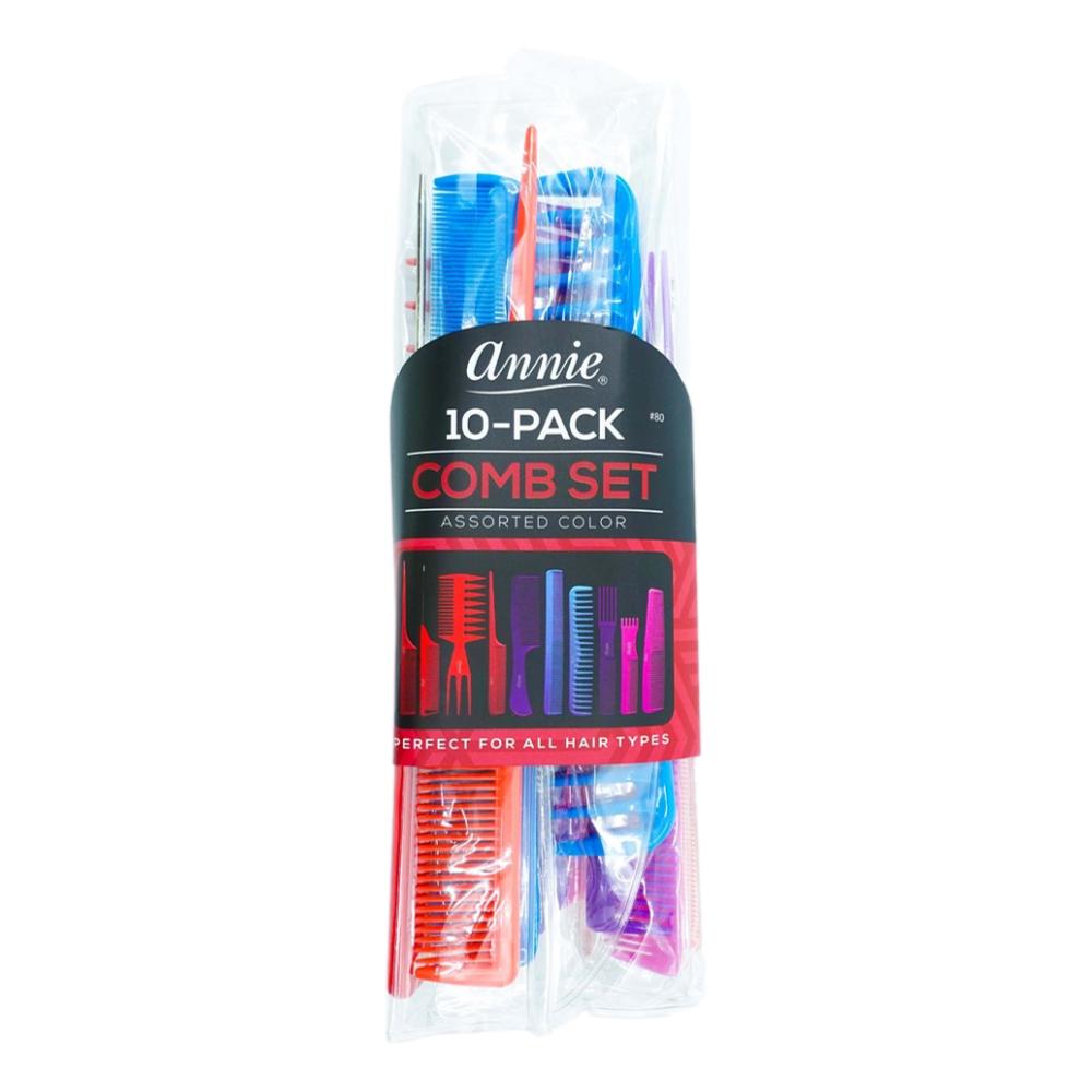 Annie Professional Comb Set 10pc - Assorted