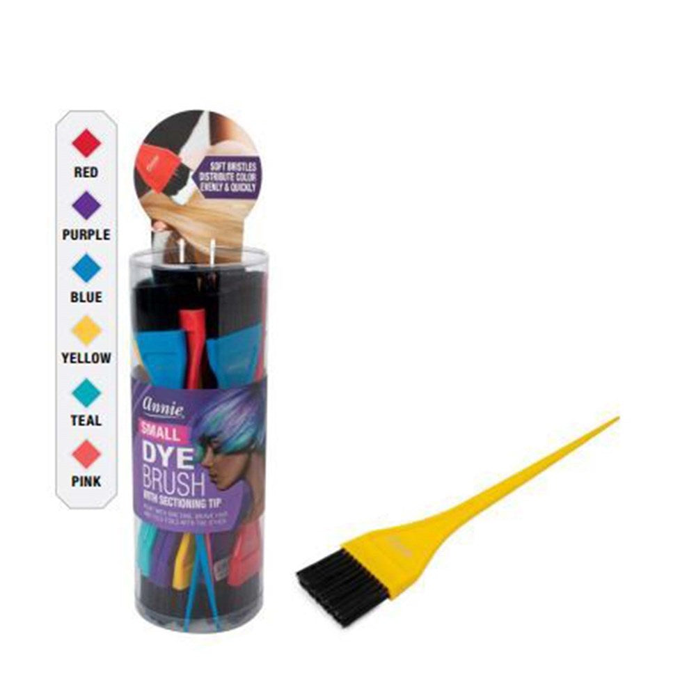 Annie Small Dye Brush w/ Sectioning Tip - Assorted #2906