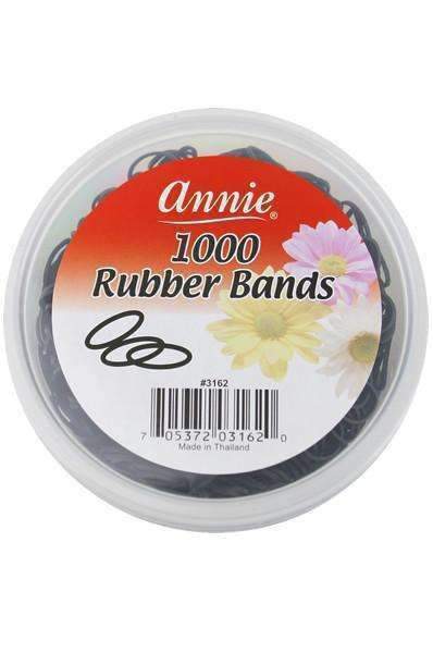 Annie Black Rubber Bands 1000pcs #3162