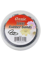 Annie Black Rubber Bands 1000pcs #3162