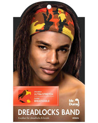 Mr. Durag Spandex Ultra Stretch Dreadlocks Band - Orange Camouflage #3624