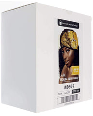Ms. Remi Sequin Mesh Wrap Flip Up Gold & Black
