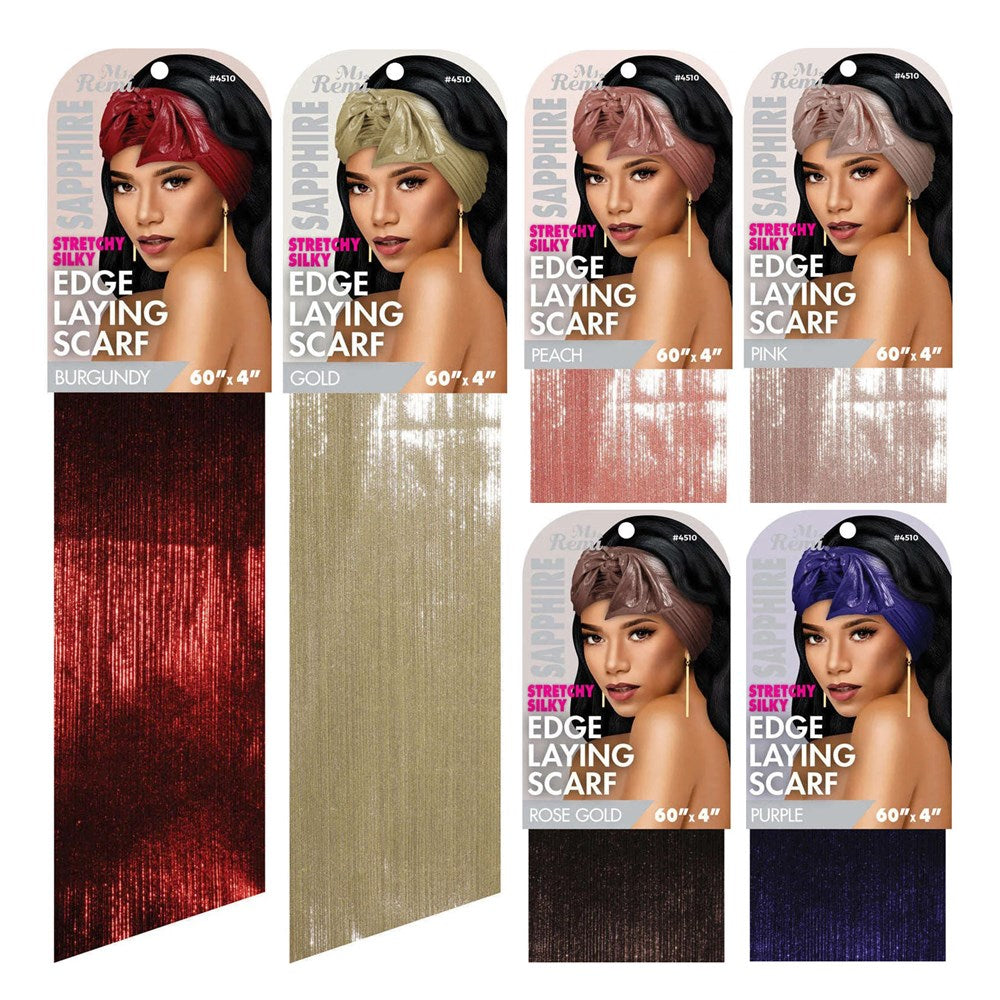 Ms. Remi Sapphire Stretchy Edge Laying Scarf Assorted #4510