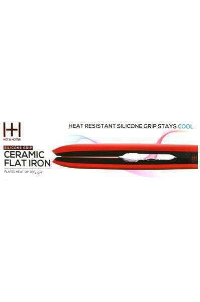 Annie Silicone Grip Ceramic Flat Iron #5949