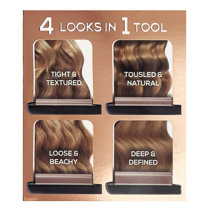 Hot & Hotter 4-in-1 Adjustable Multi-Waver Black & Rose Gold #5996