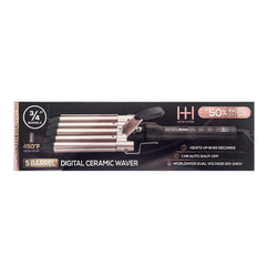 Hot & Hotter Digital Ceramic 5 Barrel Waver 3/4" Grey & Rose Gold #5998