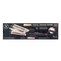 Hot & Hotter Digital Ceramic 5 Barrel Waver 3/4" Grey & Rose Gold #5998