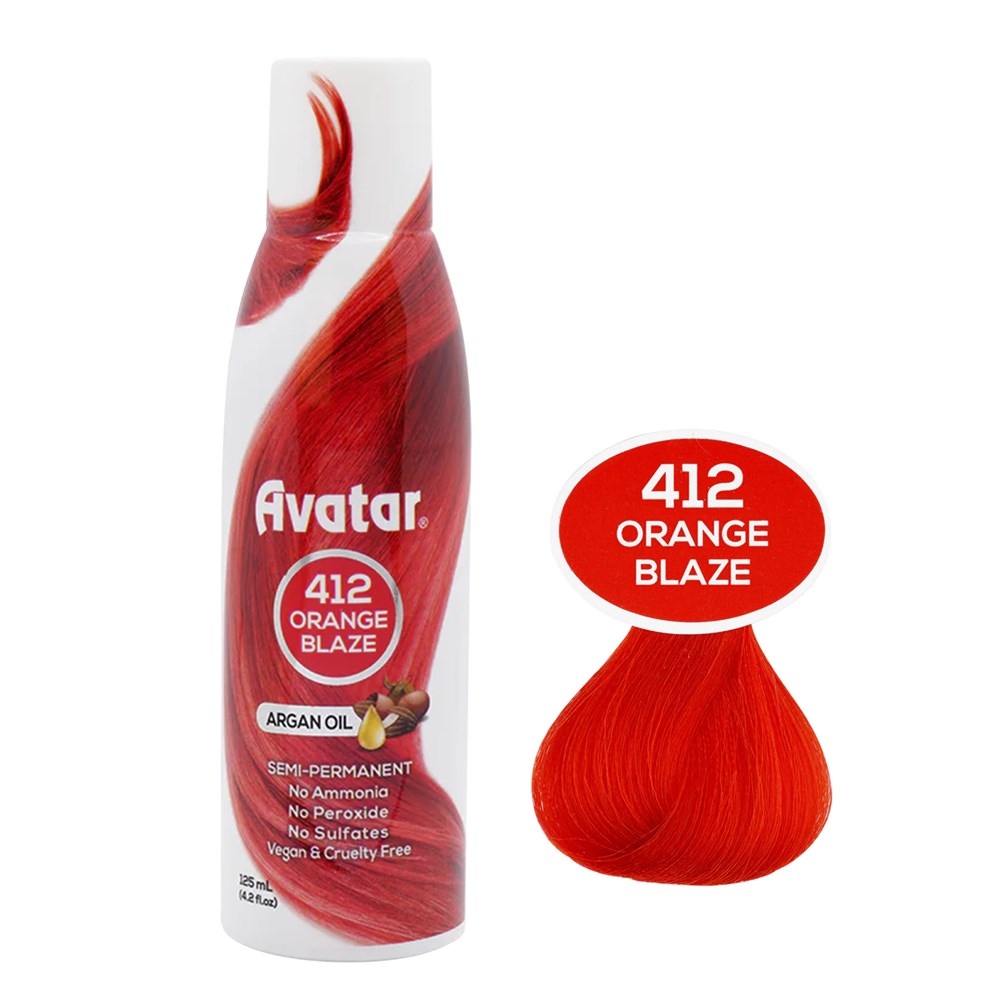 Avatar Luminous Semi-Permanent Hair Color - 412 Orange Blaze