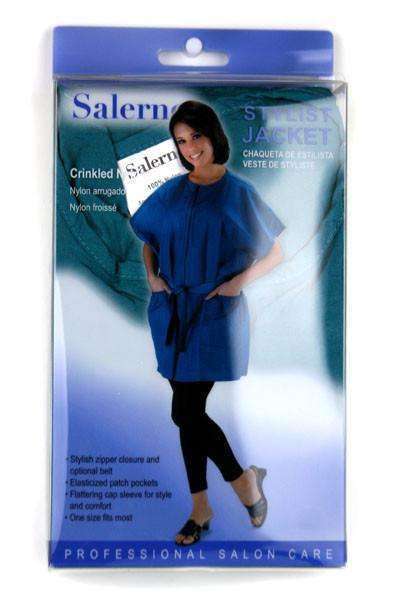 Salerno Crinkled Nylon Stylist Jacket Teal #7748