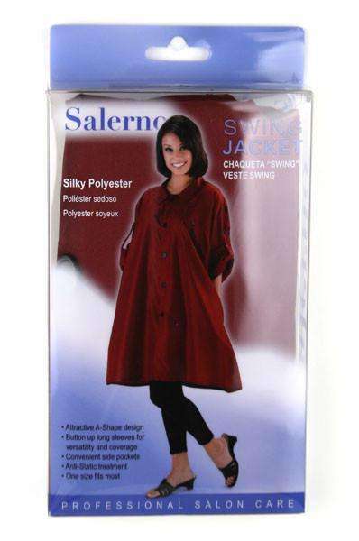 Salerno Silky Polyester Swing Jacket Burgundy #7756