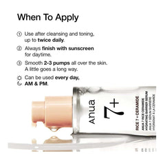 ANUA 7 Rice Ceramide Hydrating Barrier Serum (50ml)