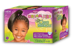 African Pride Dream Kids Olive Miracle No Lye Creme Relaxer System Coarse
