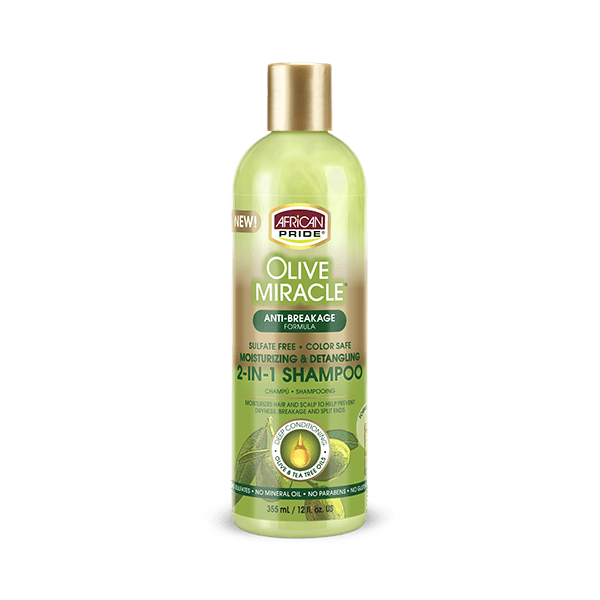 African Pride Olive Miracle 2-in-1 Shampoo & Conditioner