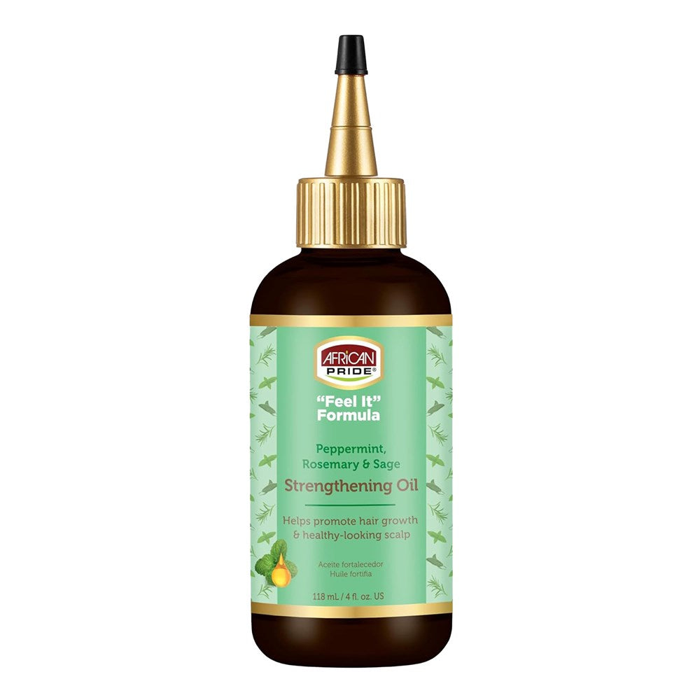 African Pride Feel It Formula Peppermint, Rosemary & Sage Strengthening Oil