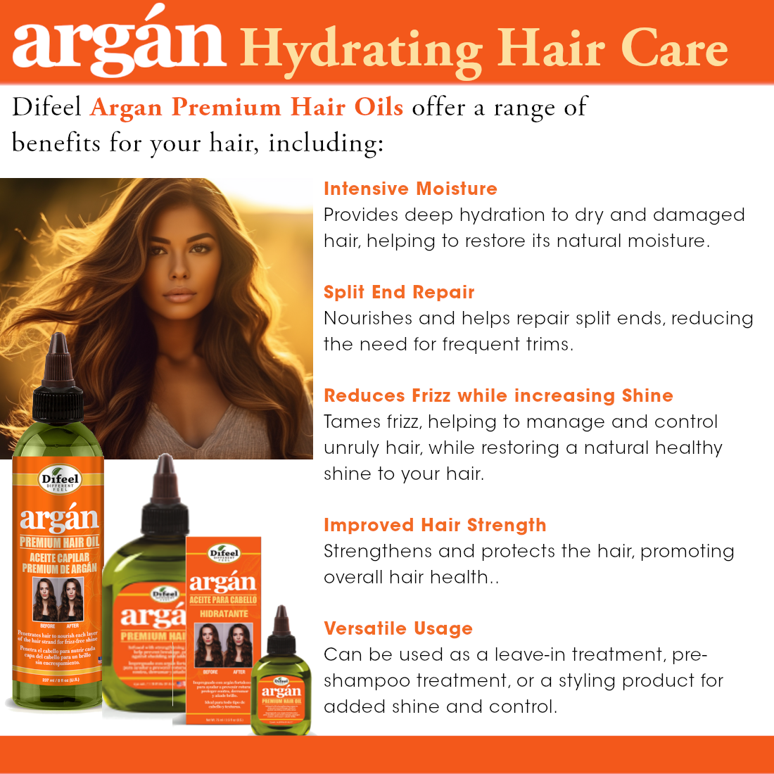 Difeel Argan Hydrating Premium Hair Oil