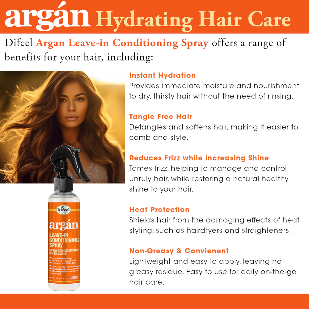 Difeel Argan Hydrating Leave-in Conditioning Spray