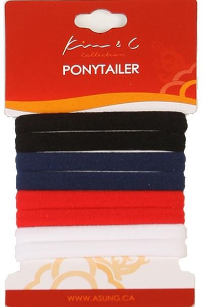8pcs Ponytail Holders - Assorted