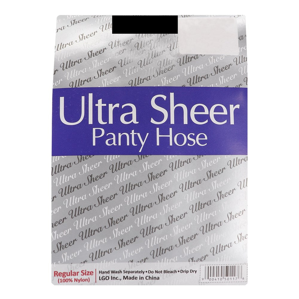 Ultra Sheer Panty Hose 6pk - Black