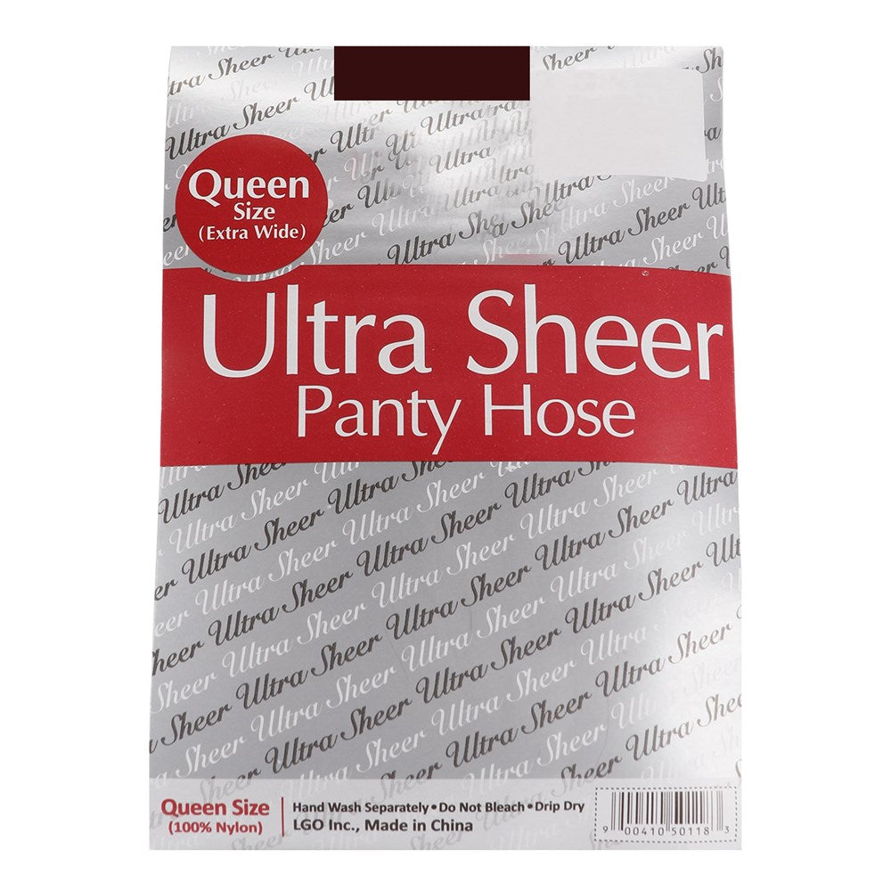 Queen Size Ultra Sheer Panty Hose 6pk - French Coffee