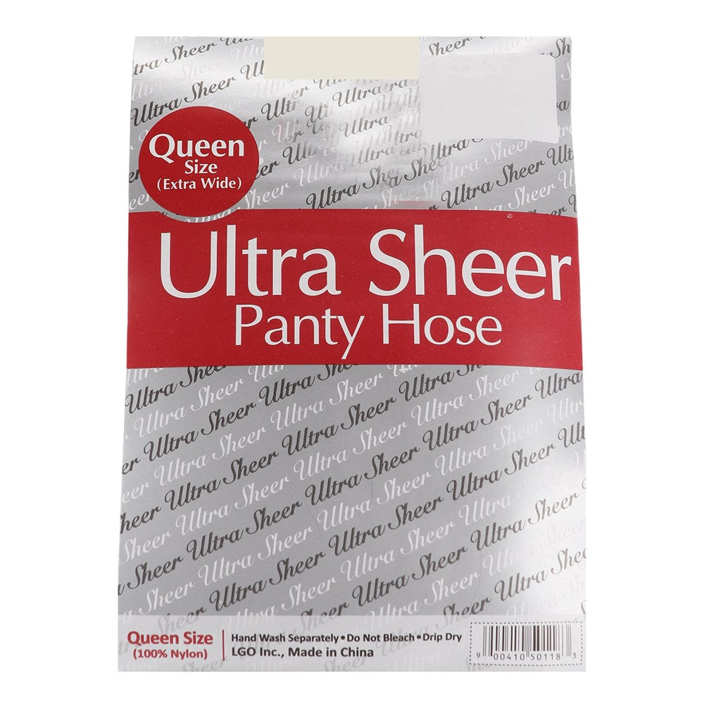 Queen Size Ultra Sheer Panty Hose 6pk - Off White