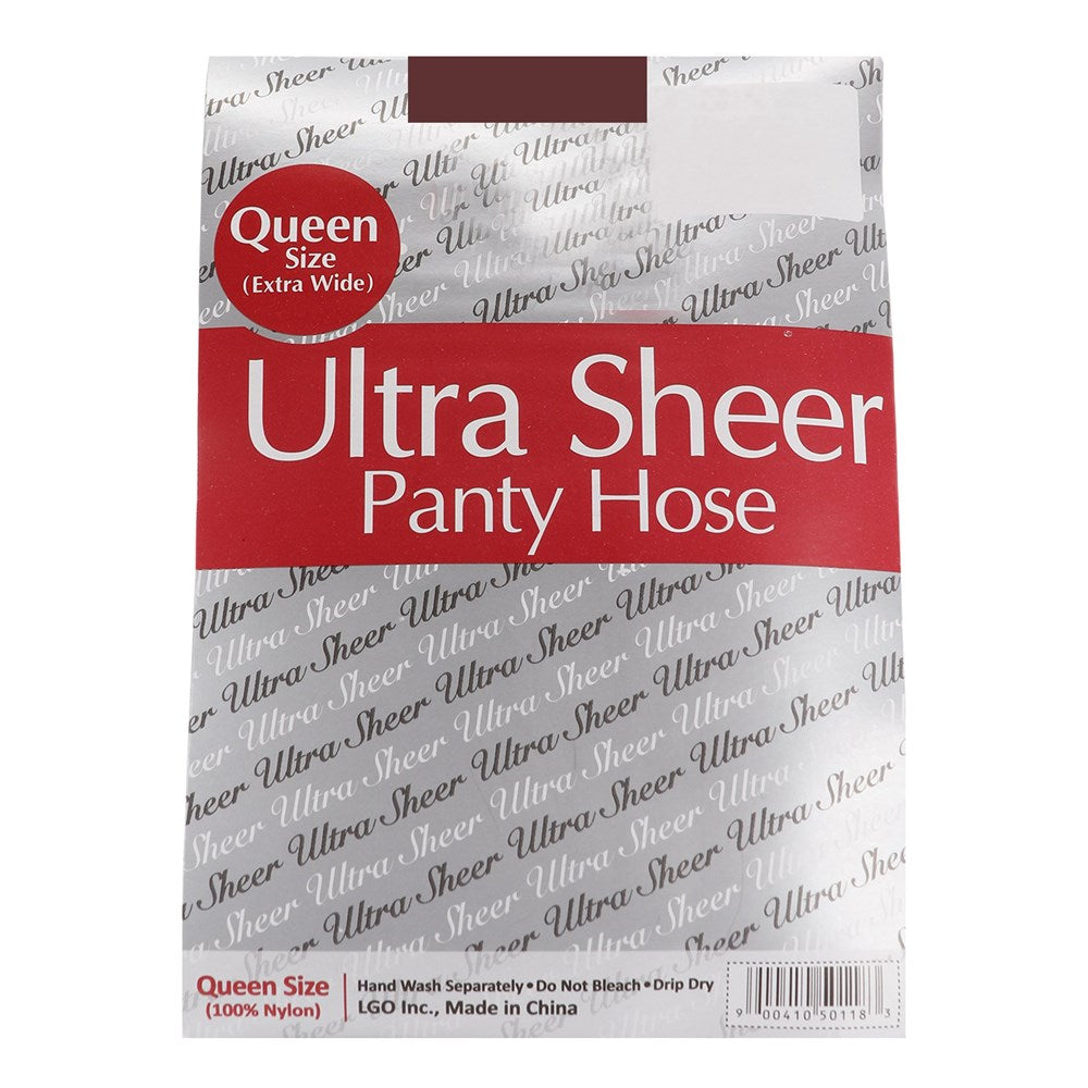 Queen Size Ultra Sheer Panty Hose 6pk - Taupe