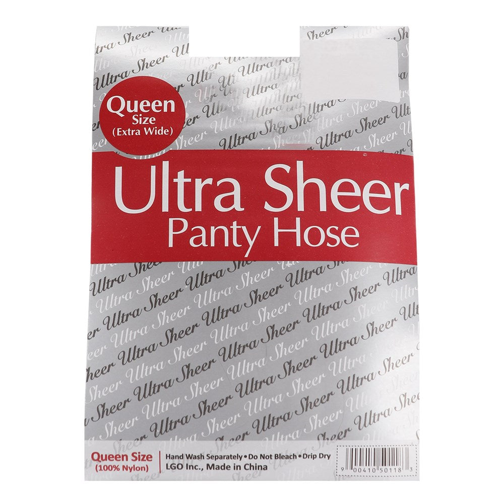 Queen Size Ultra Sheer Panty Hose 6pk - White