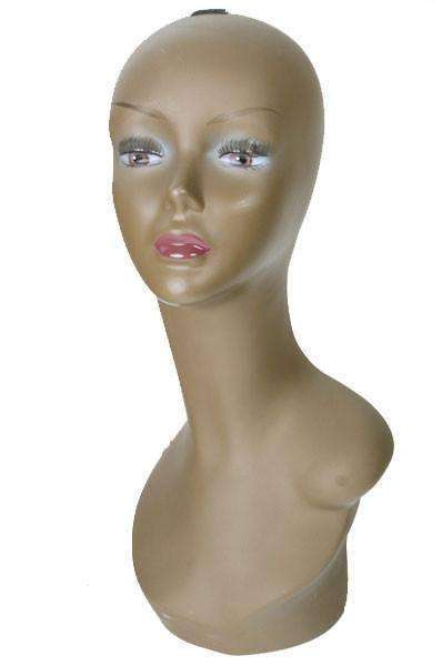 Styrofoam Head with Full Makeup