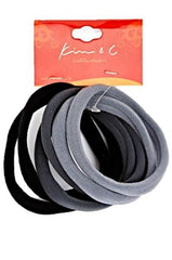 6pcs High Elastic Ponytailer - Gray #91554