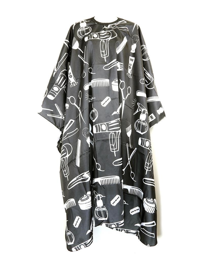High Quality Cutting Cape w/ Hook - Circle Pattern