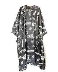 High Quality Cutting Cape w/ Hook - Circle Pattern