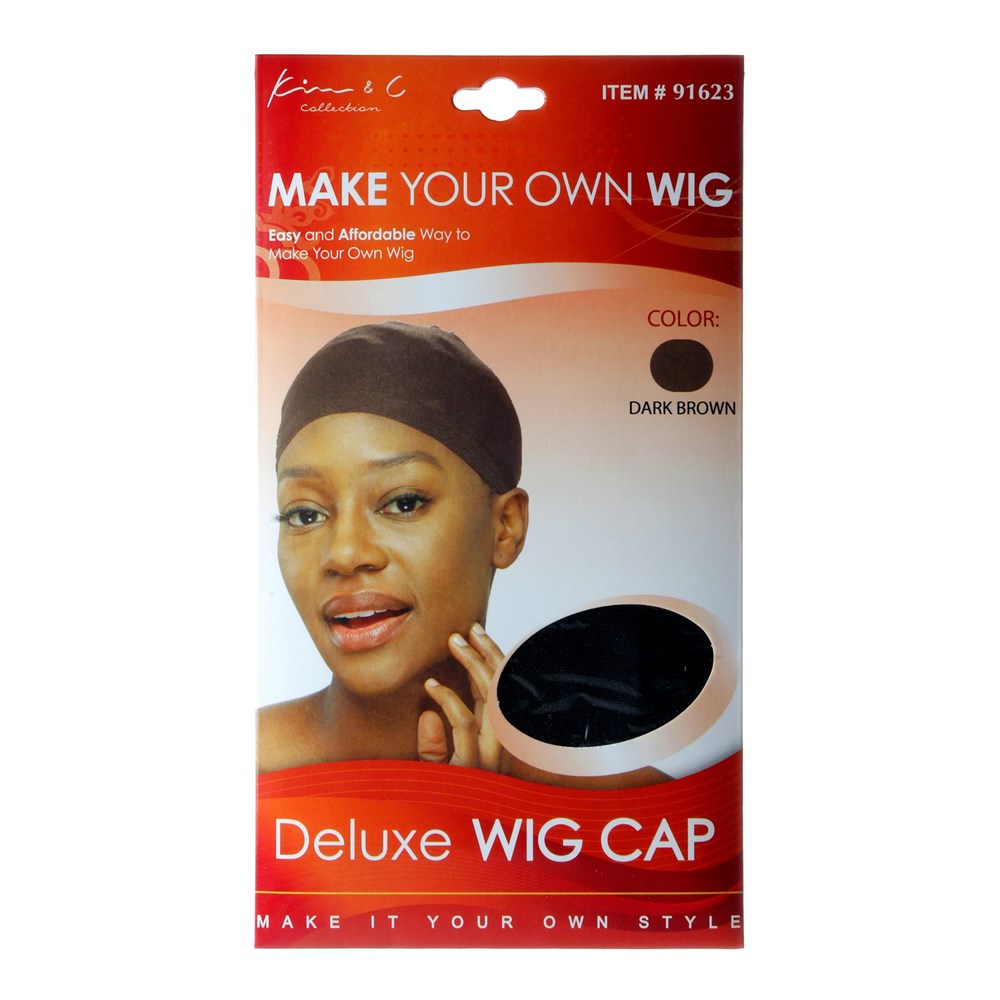 Deluxe Wig Cap 2pcs - Dark Brown