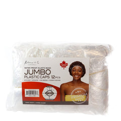 Jumbo Water Proof Plastic Caps 12pcs - Clear