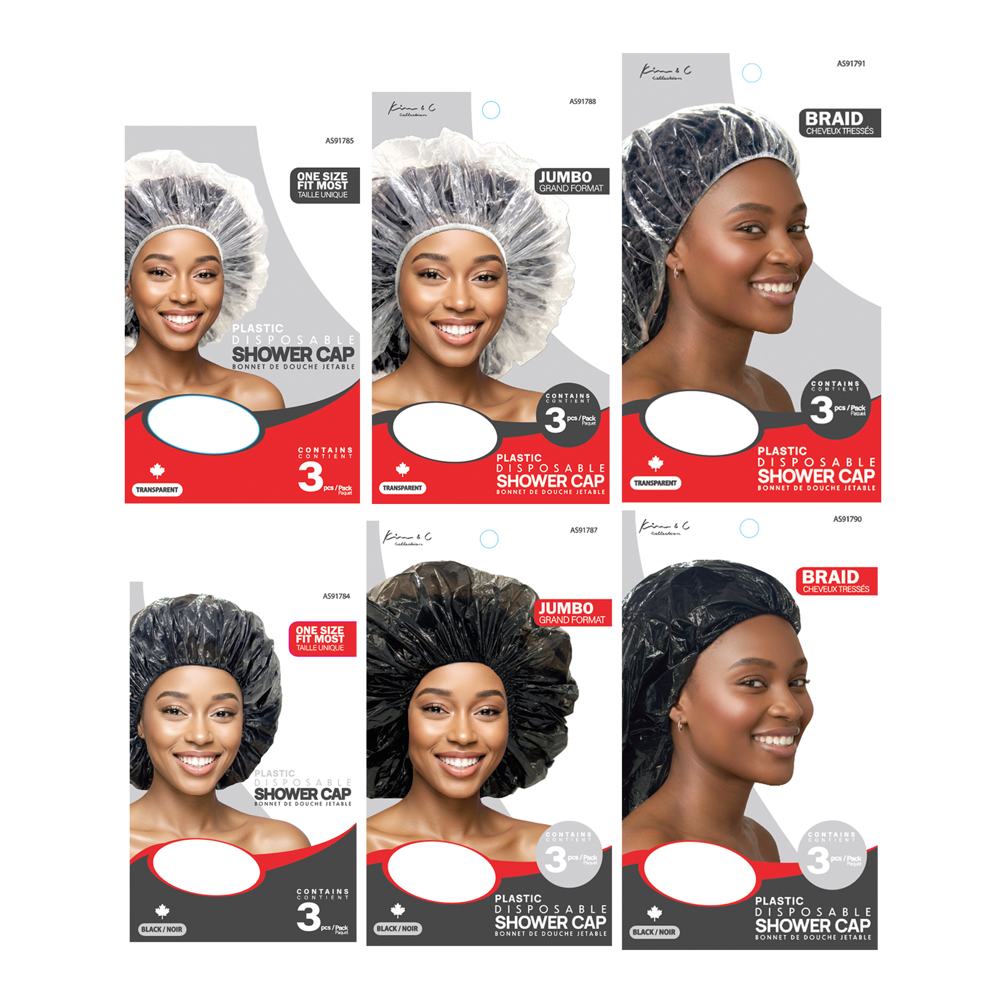 Kim & C Disposable Shower Cap for Braid (3pcs)