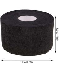 Neck Ruffles Strip Rolls Waterproof - Black 5 Rolls