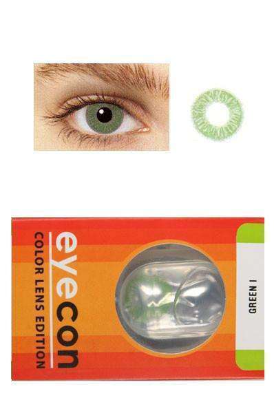 Eyecon Colour Lenses - 1 Tone Green