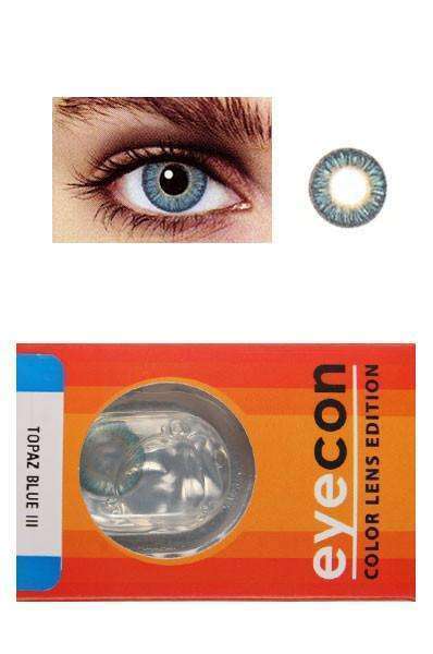 Eyecon Colour Lenses - 3 Tone Topaz Blue