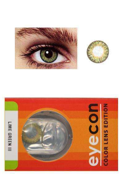 Eyecon Colour Lenses - 3 Tone Lime Green