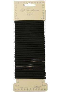 27pcs Ponytail Holders Black