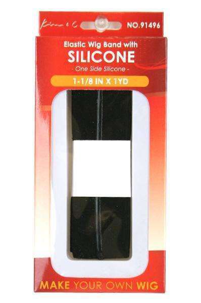 1 1/8" x 1yard Single Side Elastic Wig Band w/ Silicone