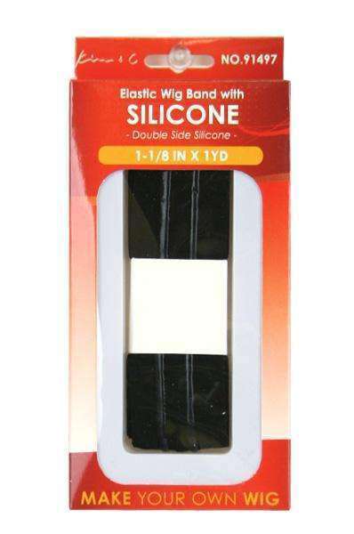 1 1/8" x 1 yard Elastic Wig Band w/ Double Sided Silicone