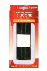 1 1/8" x 1 yard Elastic Wig Band w/ Double Sided Silicone