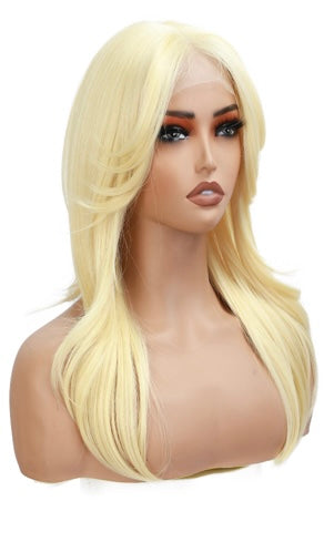 Ashley: Synthetic hair 4" Lace part + Lace Frontal wig