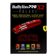 BaByliss Pro VOLARE X2 Professional Clipper Ferrari Designed #FX811C