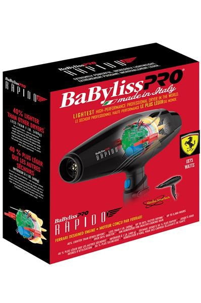 BaByliss Pro RAPIDO 1875W High Performance Hair Dryer
