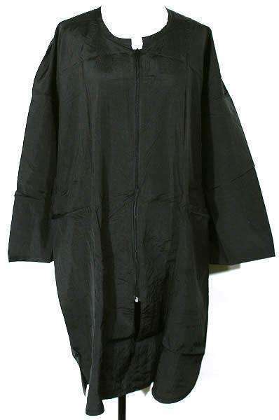 Stylist Coat w/Zipper Closure Black #5155