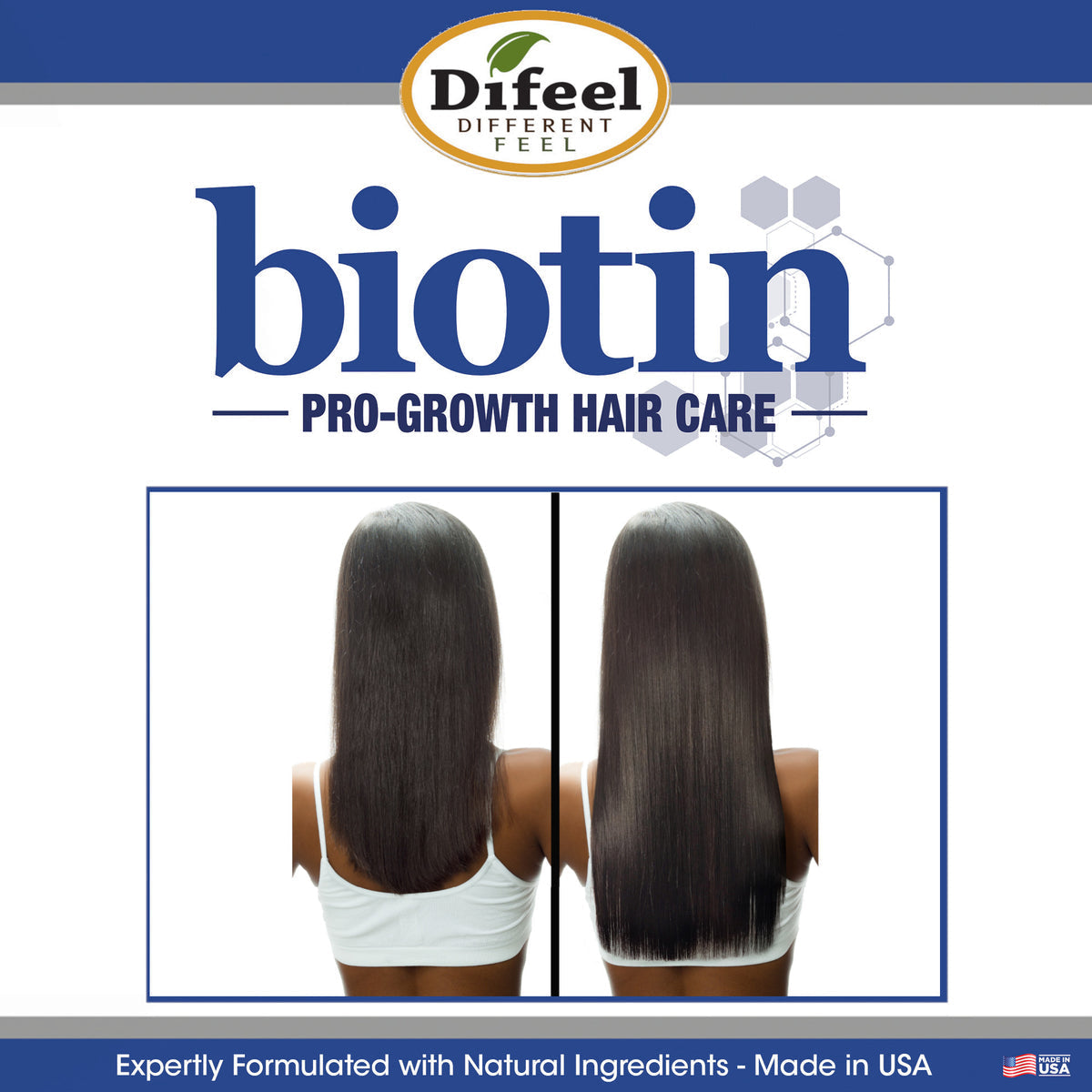 Difeel Biotin Pro-Growth Shampoo 12oz